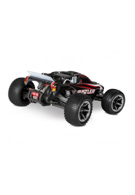 Traxxas Rustler 2wd with LED (Red/Black)