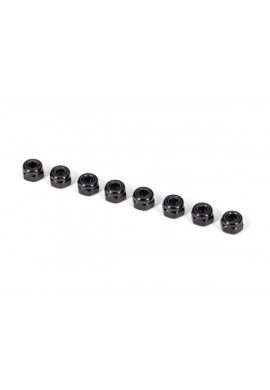 Traxxas 3mm locking nuts, black