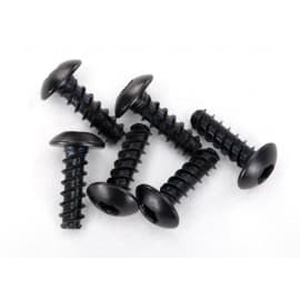 Screws, 2.6x8mm button-head machine (hex drive) (6)