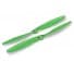 Traxxas Aton Rotor blade set, green (2) (with screws)
