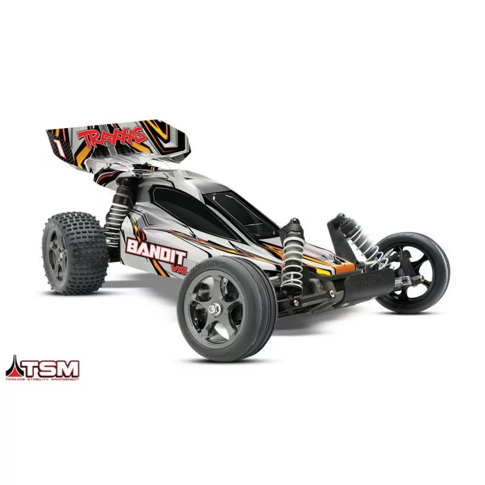 Traxxas Bandit 2WD VXL 1/10th Buggy with TSM Silver