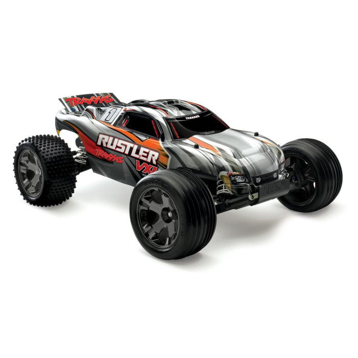 Traxxas Rustler VXL 1/10 Scale 2WD Stadium Truck Silver