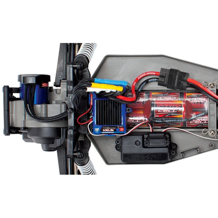 Traxxas Rustler VXL 1/10 Scale 2WD Stadium Truck Silver