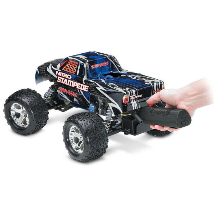 Traxxas Nitro Stampede 1/10 Scale 2WD Monster Truck Silver/Red