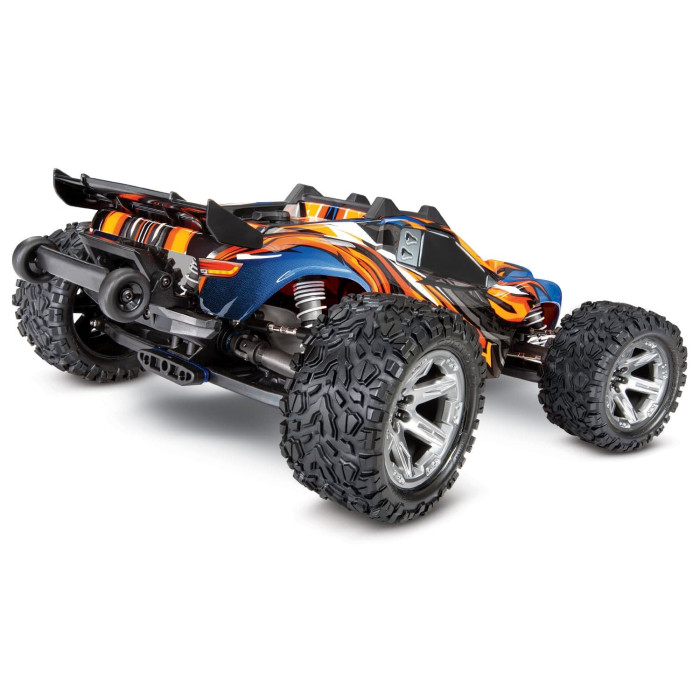 Traxxas Rustler 4X4 VXL 1/10 Brushless Stadium Truck Orange/Blue -RTR(Without Battery & Charger)