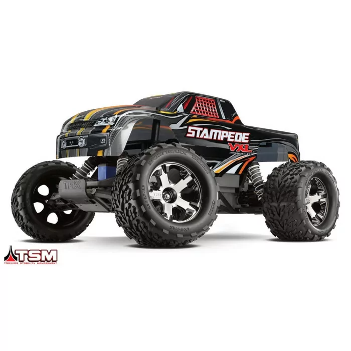 Traxxas Stampede 2WD VXL with TSM Monster Truck Black