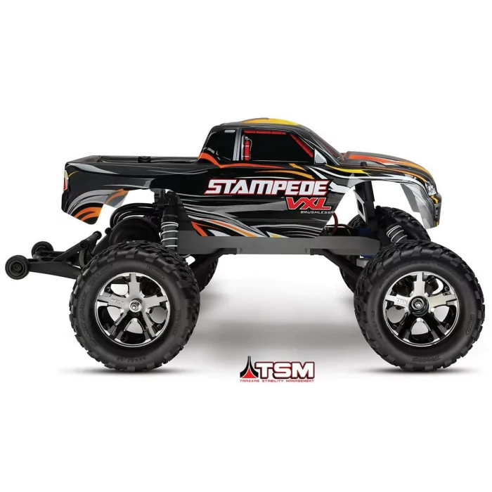 Traxxas Stampede 2WD VXL with TSM Monster Truck Black