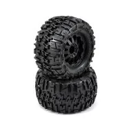 Pro-Line Trencher 2.8" All Terrain Tires Mounted on F-11 Black Wheels for Electric off road Stampede/Rustler (2) - Photo 2
