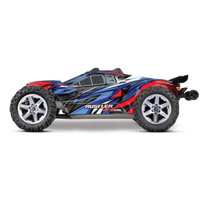 Traxxas Rustler 4X4 VXL 1/10 Brushless Stadium Truck Blue/Red -RTR (Without Battery & Charger)