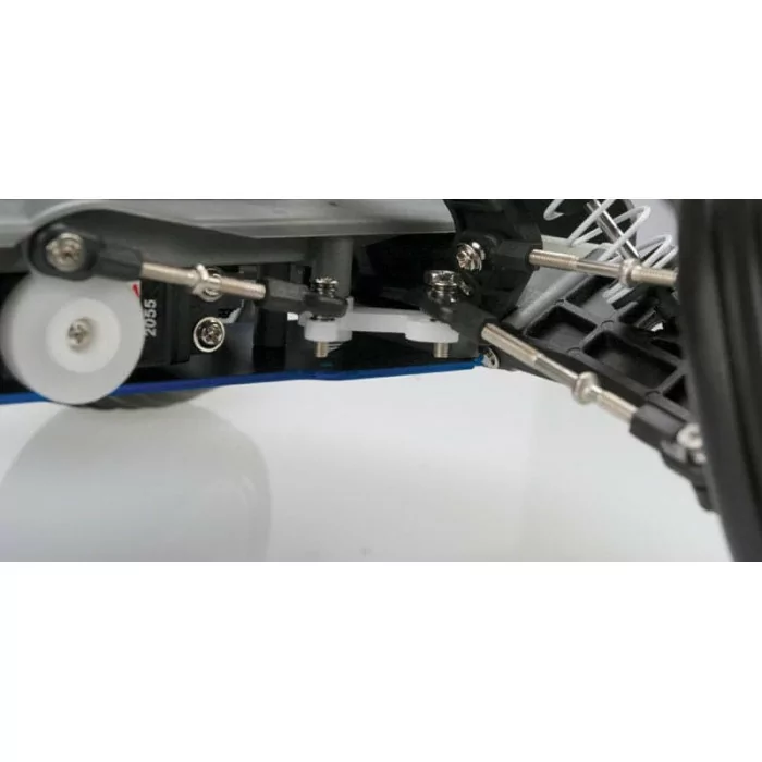 Traxxas Nitro Rustler 1/10 Scale 2WD Stadium Truck Silver/Blue - Photo 5