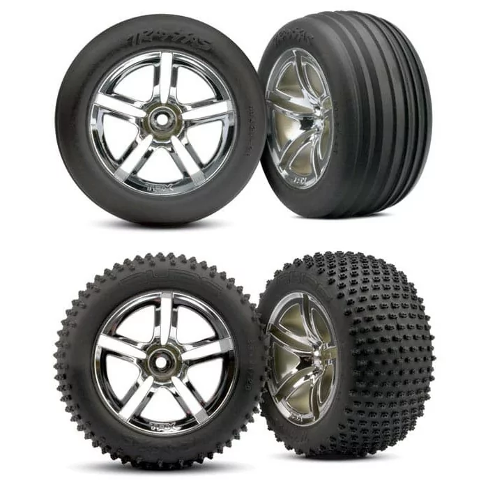 Traxxas Nitro Rustler 1/10 Scale 2WD Stadium Truck Silver/Blue - Photo 13