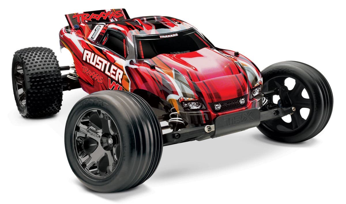 traxxas rustler red