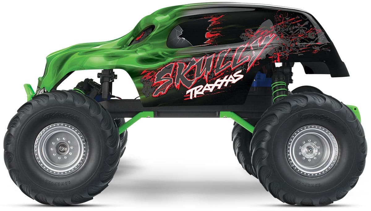 Buy 36064-1 GREEN - Traxxas Skully 1/10 Scale 2WD Monster Truck Green ...