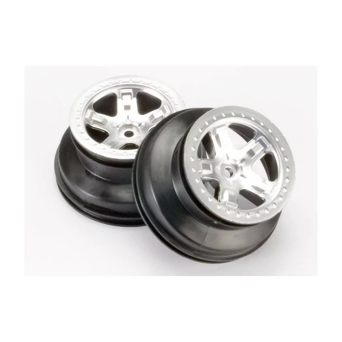 Traxxas SCT Wheels Satin Chrome (2)