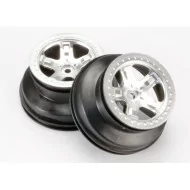 Traxxas SCT Wheels Satin Chrome (2)
