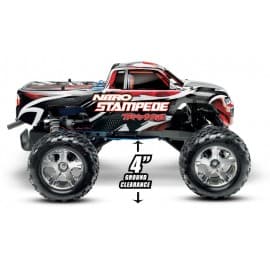 Traxxas Nitro Stampede 1/10 Scale 2WD Monster Truck Silver/Red