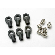 Traxxas Small Rod Ends w/Hollow Balls (6)