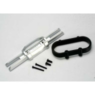 Traxxas Rear Bumper Satin Chrome with Mount & Screws