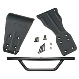 RPM Front Bumper, Chassis Brace & Skid Plate SC10 2wd (Black)