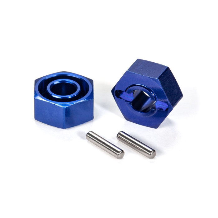 Traxxas Blue Aluminum 12 mm Hex Hubs (2)