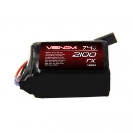Venom 5C 2S 2100mAh 7.4V Receiver/Transmitter Hump Pack LiPo Battery