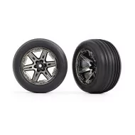 Traxxas RXT 2.8" Black Chrome Wheels & Alias Tires (2)