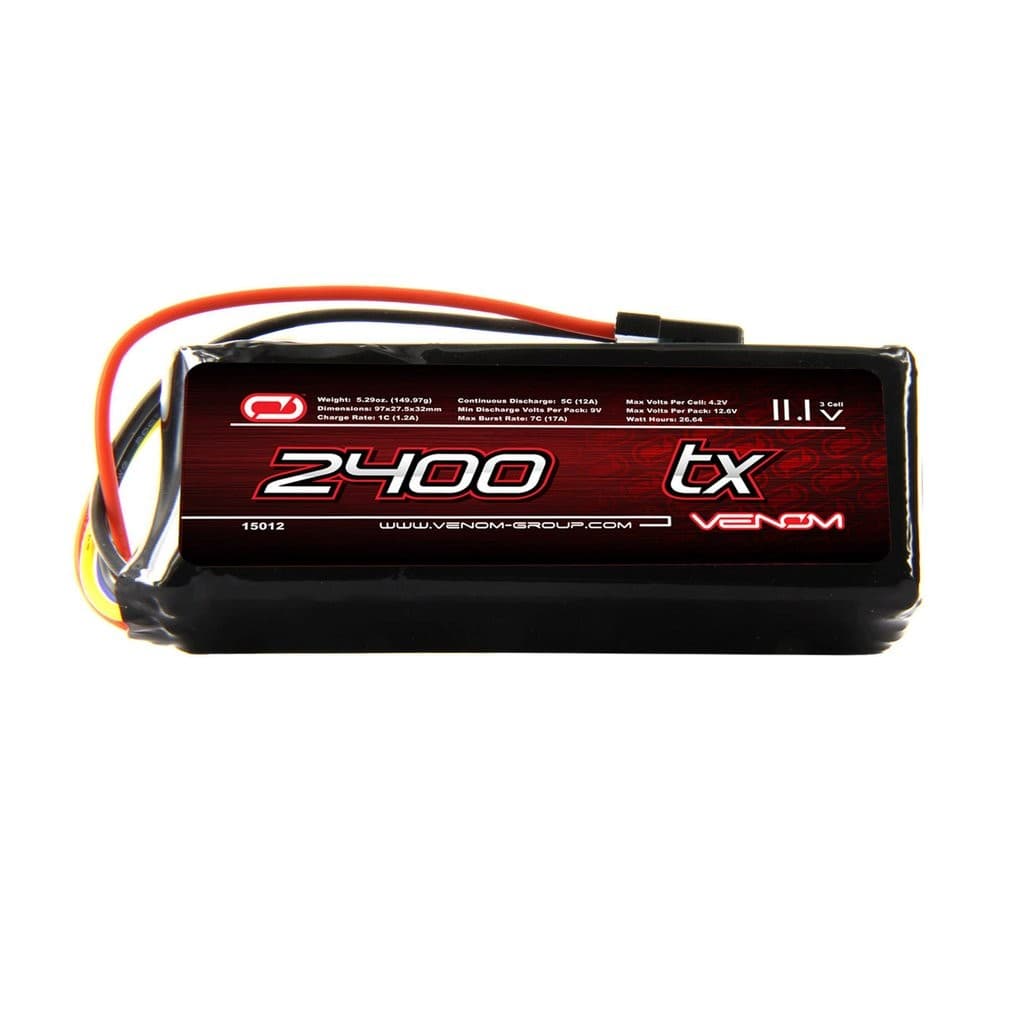 7.4V 3200mAh 2S Reaction Li-Ion Receiver Battery: Universal Receiver