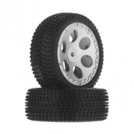 Dromida Wheel/Tire Assembled w/Foam Insert BX4.18 (2)
