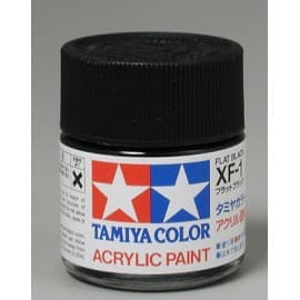 Tamiya Acrylic XF-1 Flat Black 3/4 oz