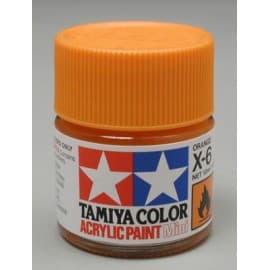 Tamiya Acrylic Mini X-6 Orange 1/3 oz