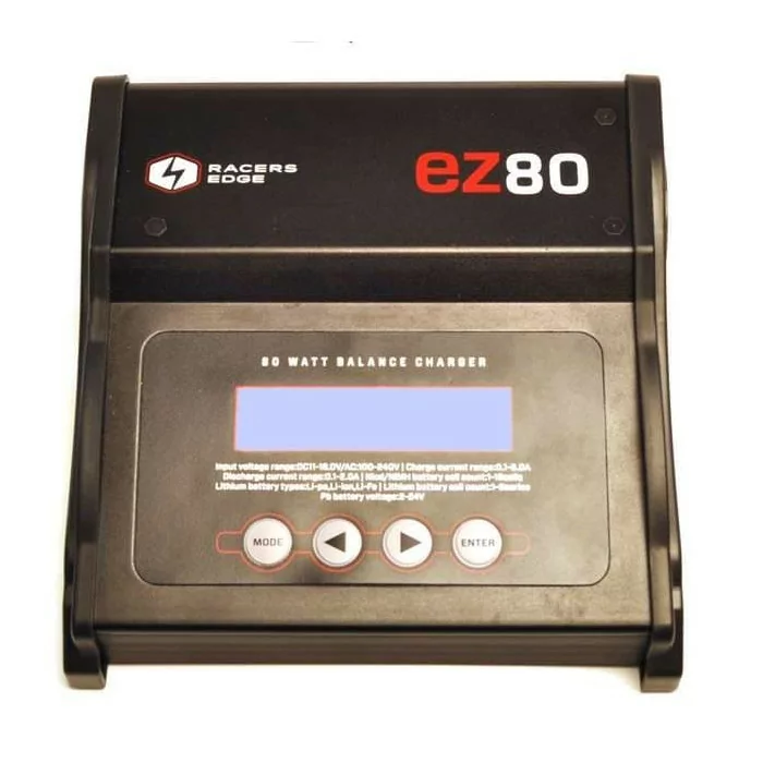 Racers Edge EZ80 Ac/Dc 80W Multi-Chemistry Charger 
