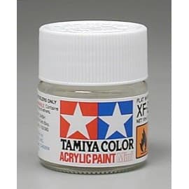 Tamiya Acrylic Mini X-F2 Flat White 1/3 oz