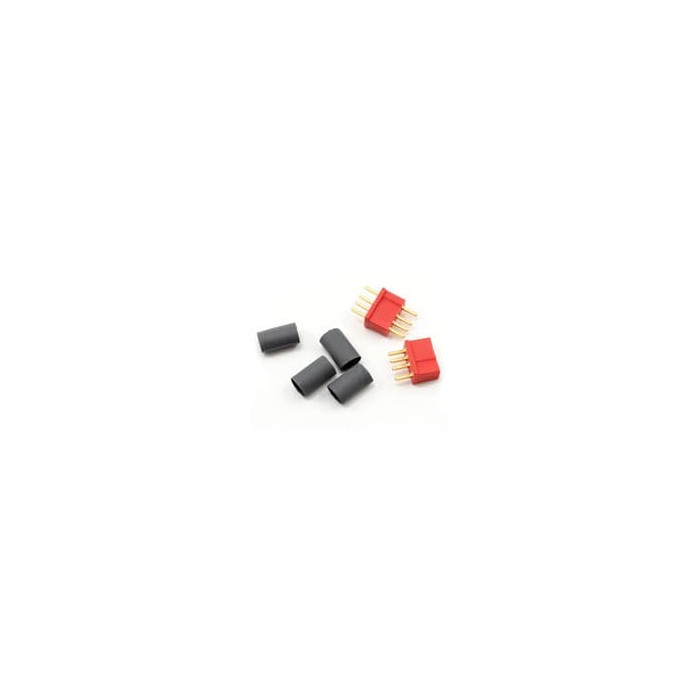 Deans Micro Plug 4R Red Polarized Connector