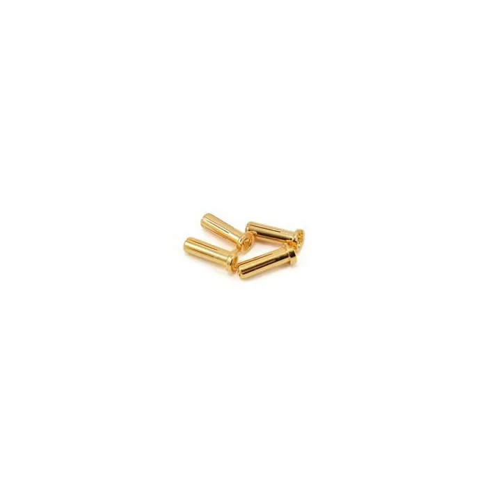 ProTek RC 5.0mm "Super Bullet" Solid Gold Connectors (4 Male)
