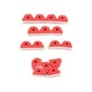 Dean and James Medium Wire-keeps Foam Wire Keepers (Red)