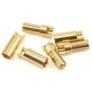 Venom 5.5mm/10-12awg Micro Bullet Plug (3 Male/3 Female)