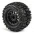 Pro-Line Trencher 2.8" All Terrain Tires Mounted on F-11 Black Wheels for Electric off road Stampede/Rustler (2)