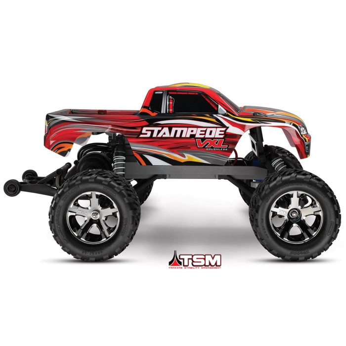 Traxxas Stampede 2WD VXL with TSM RTR Monster Truck Red