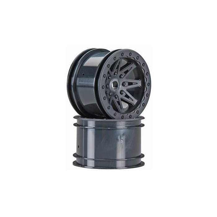 Axial 2.2 Rebel Wheels 41mm Wide Black (2)