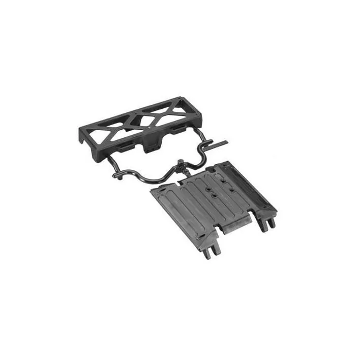 Axial Tube Frame Skid Plate/Battery Tray Wraith