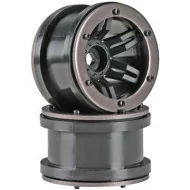 Axial Rocksters 2.2" Beadlock Wheel Black (2)