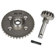 Axial Heavy Duty Bevel Gear Set 36T/14T AX10