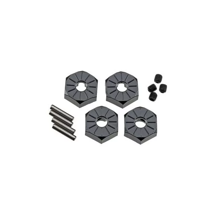 Axial Aluminum Hub Narrow 12mm Black (4)