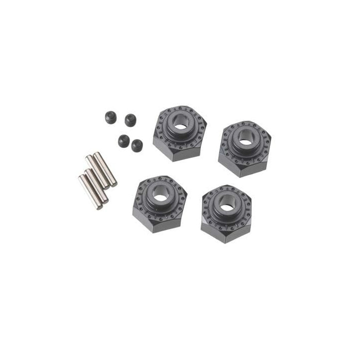 Axial Aluminum Hex Hub 12mm Black (4)