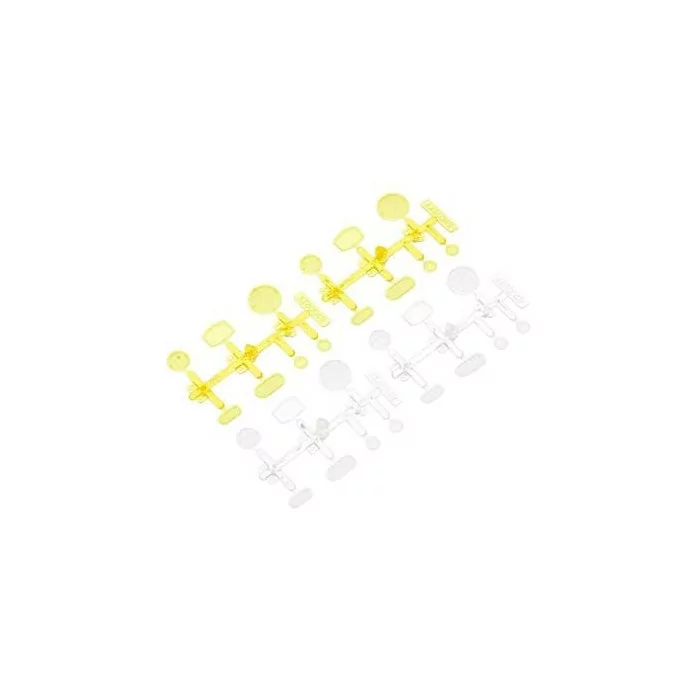 Axial LED Lens Set Yellow/Clear (4)