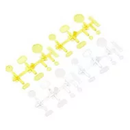 Axial LED Lens Set Yellow/Clear (4)