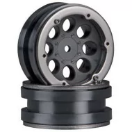 Axial 8-Hole 1.9" Beadlock Wheel Black (2)