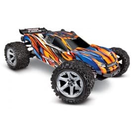 Traxxas Rustler 4X4 VXL 1/10 Brushless Stadium Truck Orange/Blue -RTR(Without Battery & Charger)