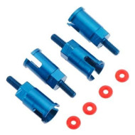 Dromida Aluminum Axle Set Blue BX/MT/SC4.18 (4)