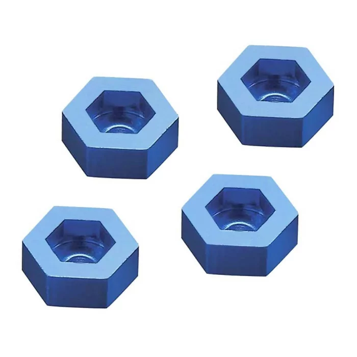 Dromida Aluminum Wheel Adapter To 12mm Hex Blue (4)
